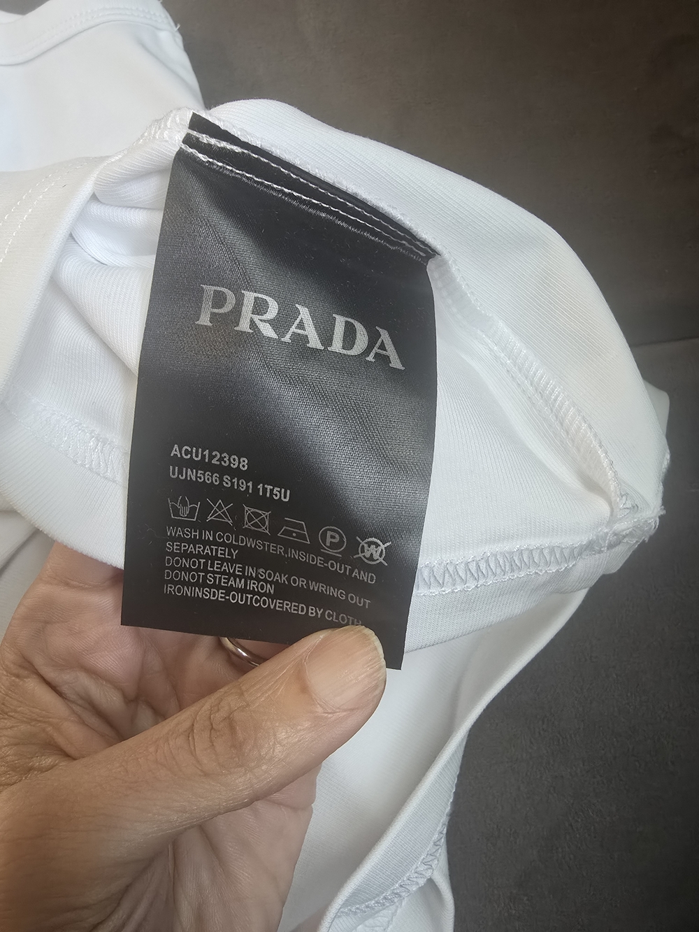 Prada White Rib Tank Top - Picture 9 of 11